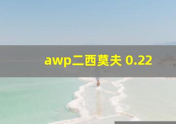 awp二西莫夫 0.22